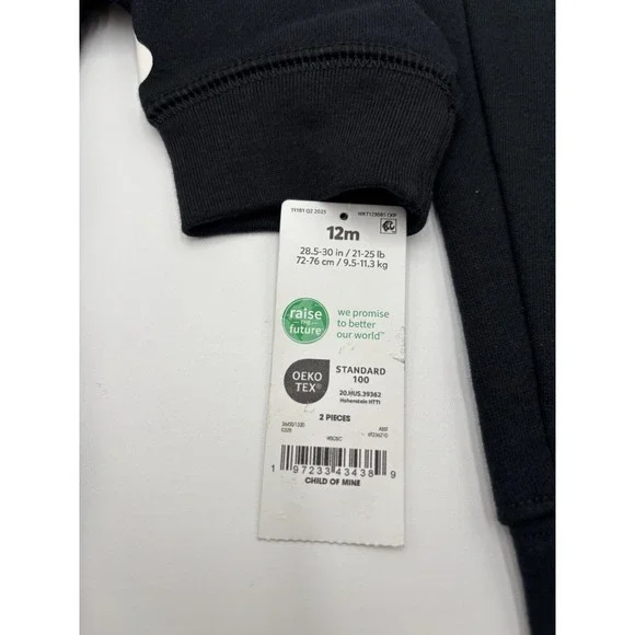 Carters Halloween 2 Pc Hoodie & Pants 12 Months - Picture 3 of 3